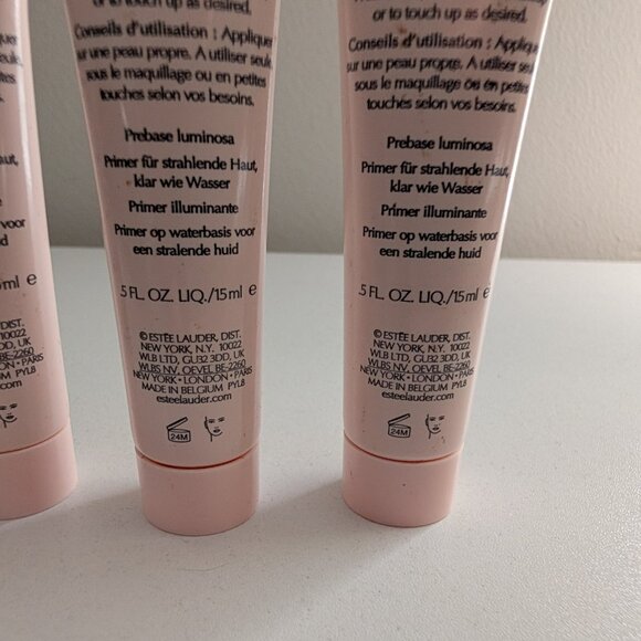 3 X ESTEE LAUDER Futurist Aqua Brilliance Water Glow Primer .5 oz/15ml Travel Sz - Picture 4 of 4
